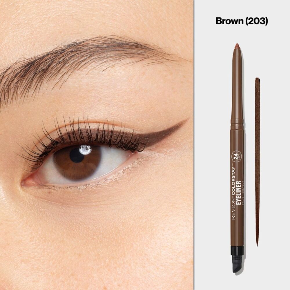 Revlon Colorstay Eyeliner Pencil With Sharpener #203 Brown New In Package - Picture 5 of 6